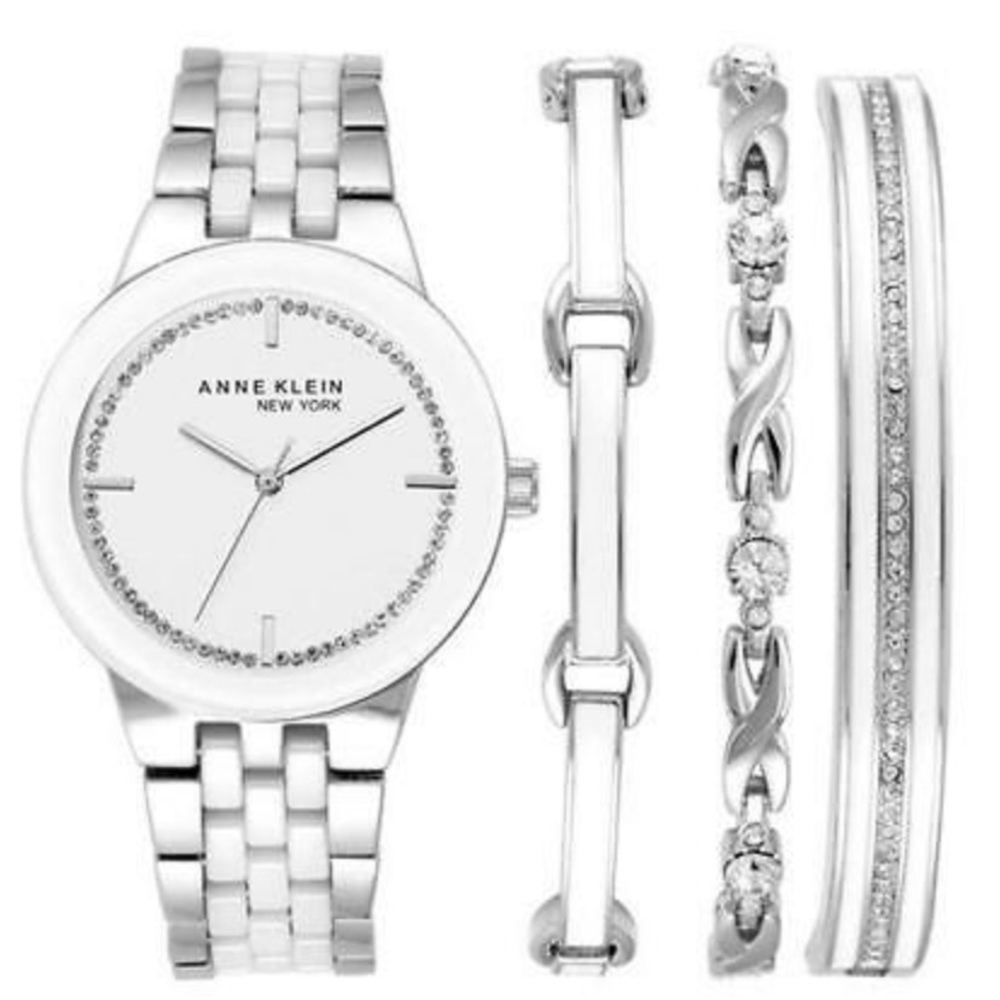 Anne Klein Watch Bracelet Set